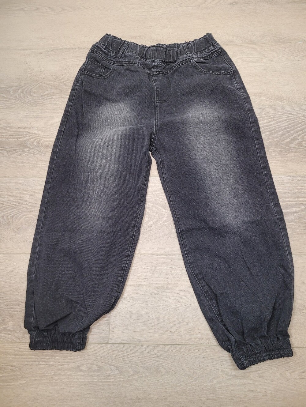 2/$20 Y2K Black Denim Baggy Pull Up Jeans Streetwear Size: 29W